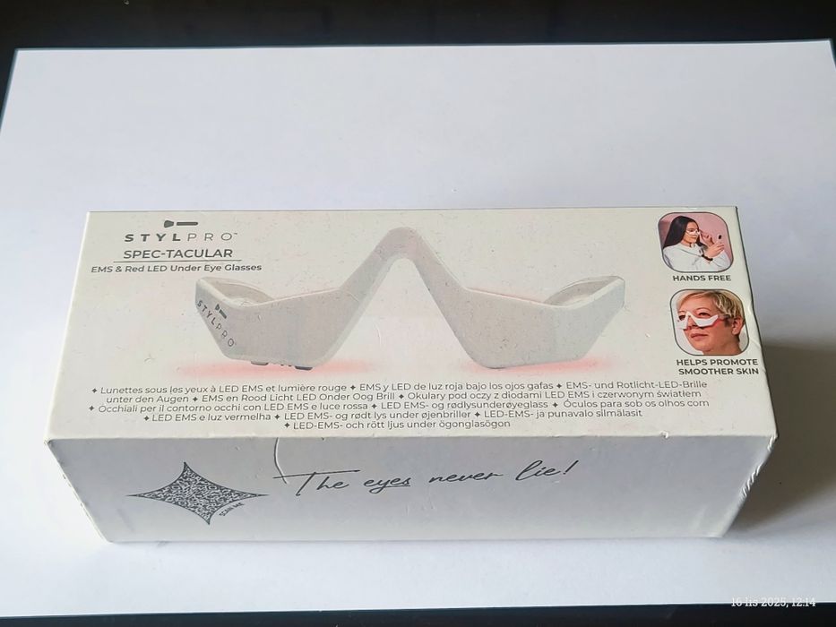 Okulary pod oczy LED EMS z czerwonym światłem Spec-Tacular