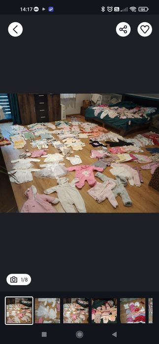 Duży zestaw ubrań niemowlęcych paka od 56-74 xxl