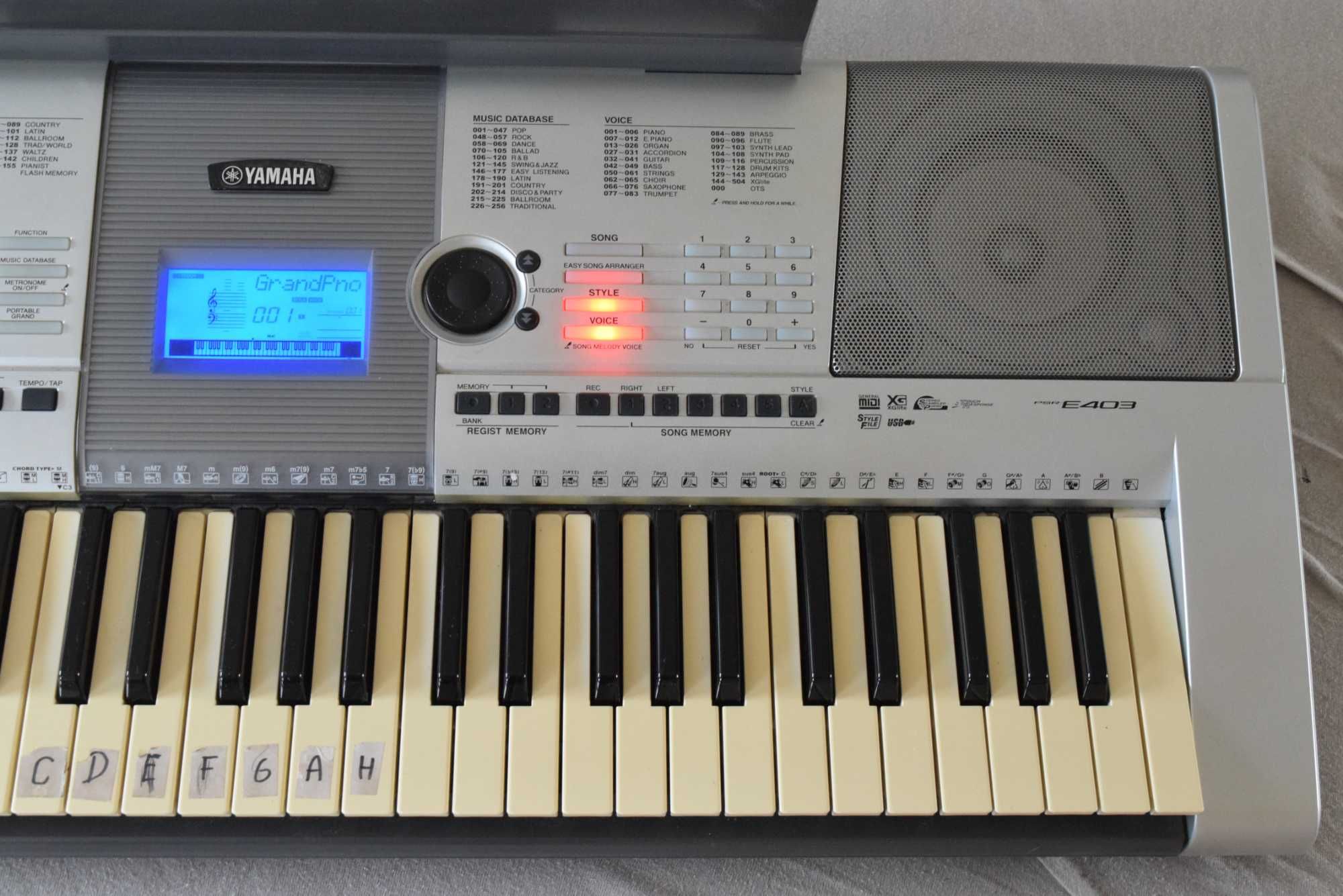 Yamaha PSR E403 keyboard klawisze WYSYŁKA