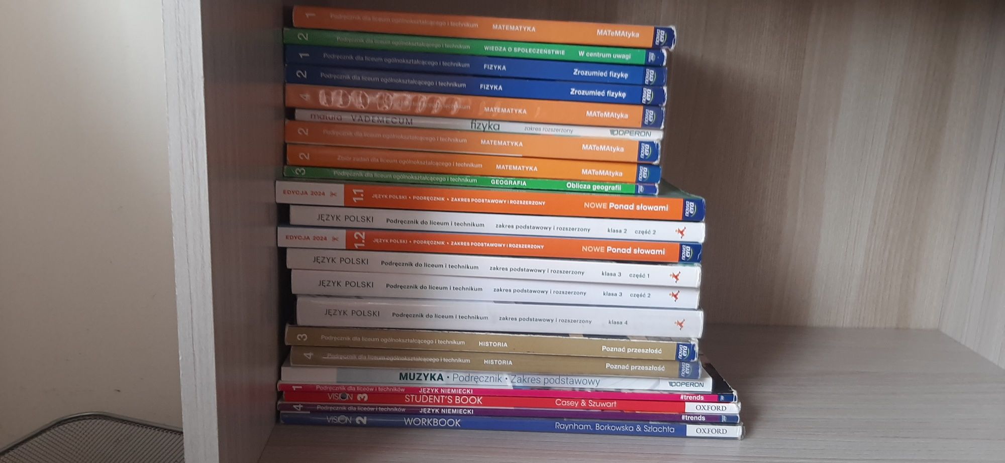 Podręczniki od szkoły średniej