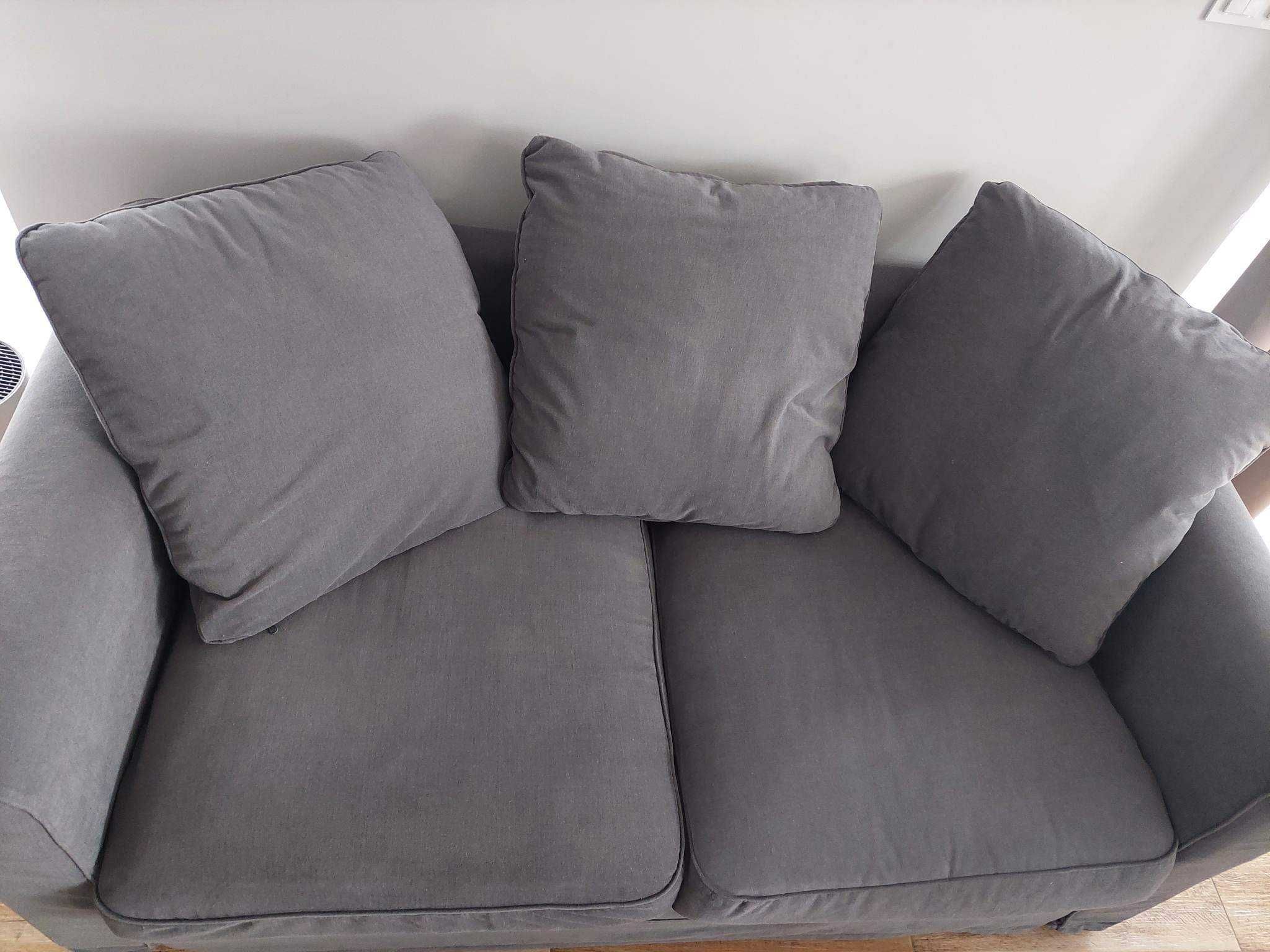 Sofa GRÖNLID Ikea 2-osobowa średnioszara NIEROZKŁADANA