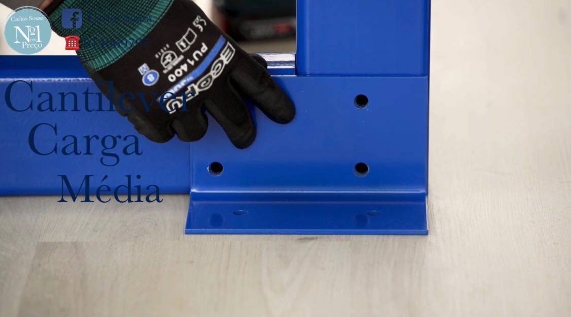 Estante Cantilever carga Ligeira e Média