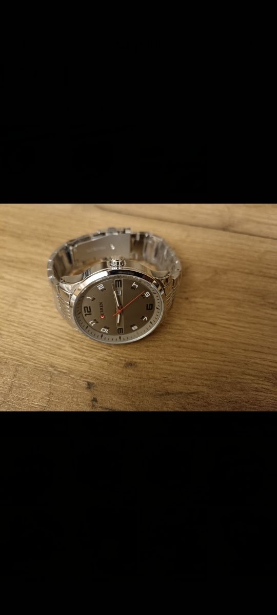 Годинник Curren 8411 Silver класичний, елегантний, повсякденний