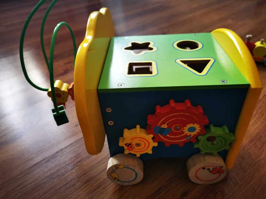 Drewniana zabawka – słoń,