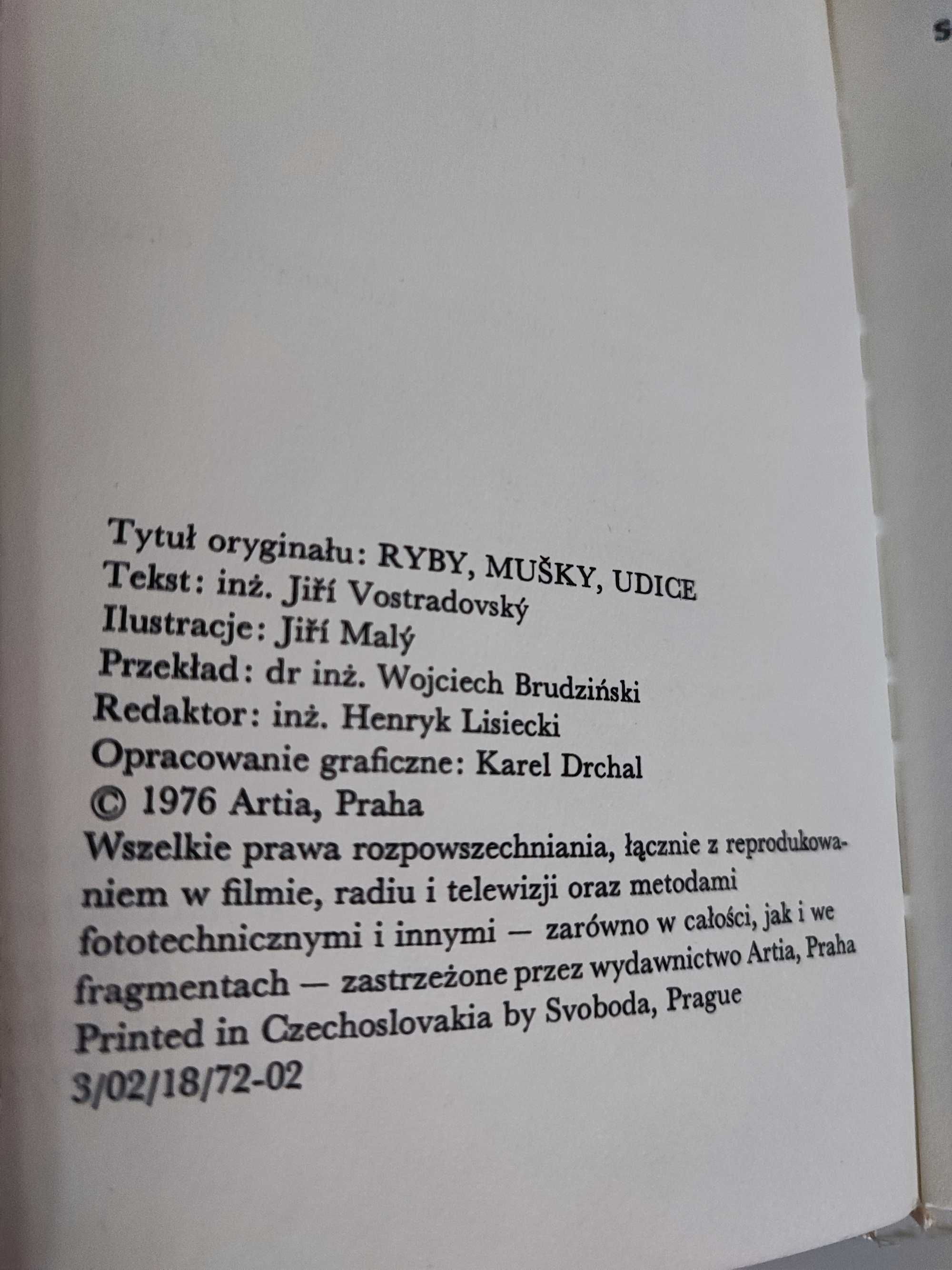 Ryby i przynęty, Jiri Vostradovsky, wyd.1979, stan bardzo dobry