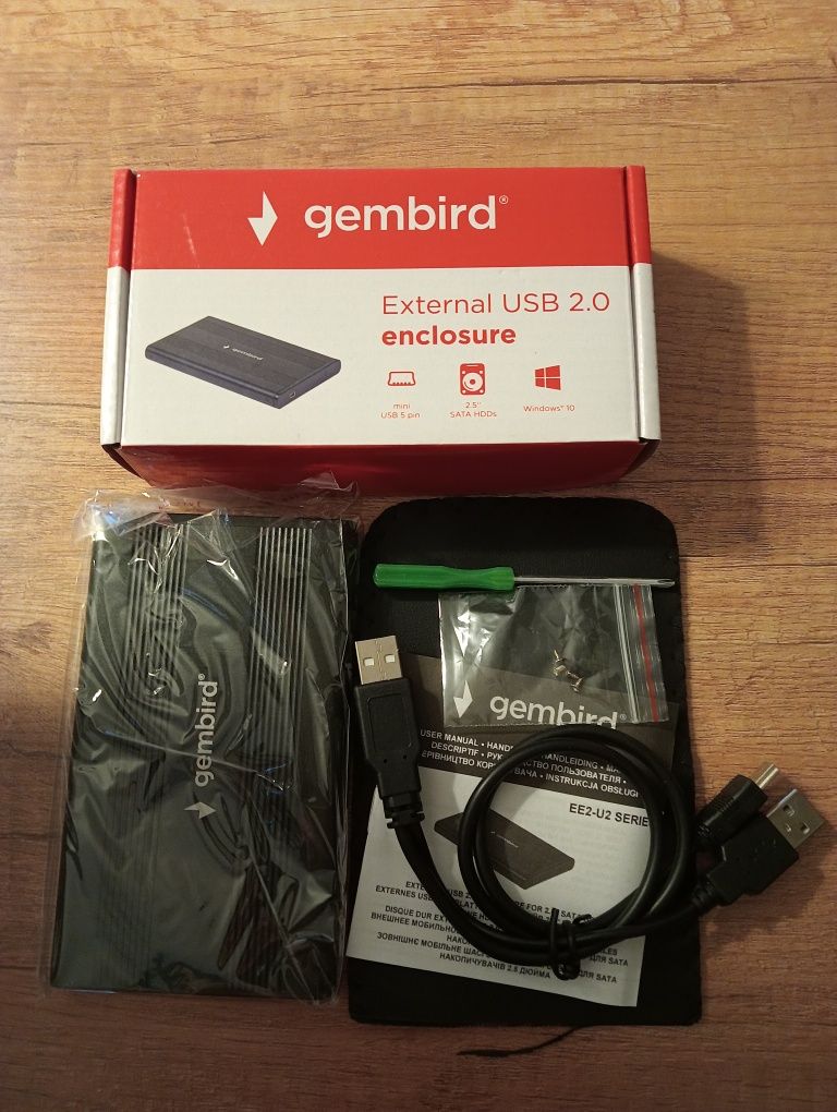 Kieszeń na dysk Gembird 2.5 USB 2.0 Sata Hdds