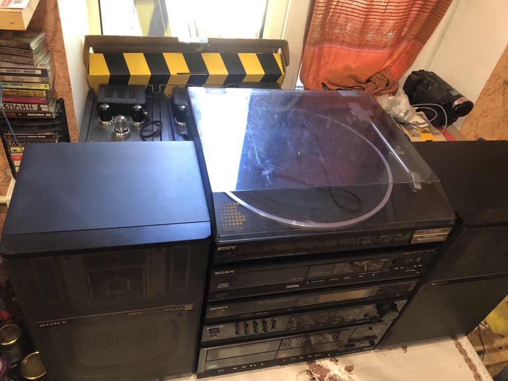 музыкальный центр Sony DXA-D7 ST-D7L CDP-M20 PS-LX50 колонки APM D9