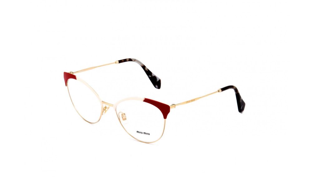 Оправа Miu Miu Eyeglasses VMU 50P USP - 101 Red & Gold Frame