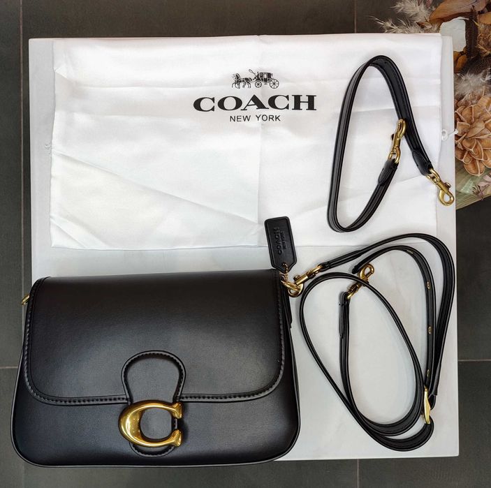 Сумка Coach Soft Tabby Shoulder Bag Black