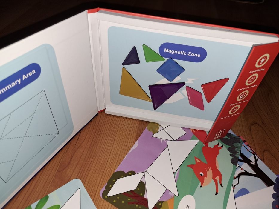 Мозаїка з магнітними детальками. Танграм. Пазл. Монтесорі