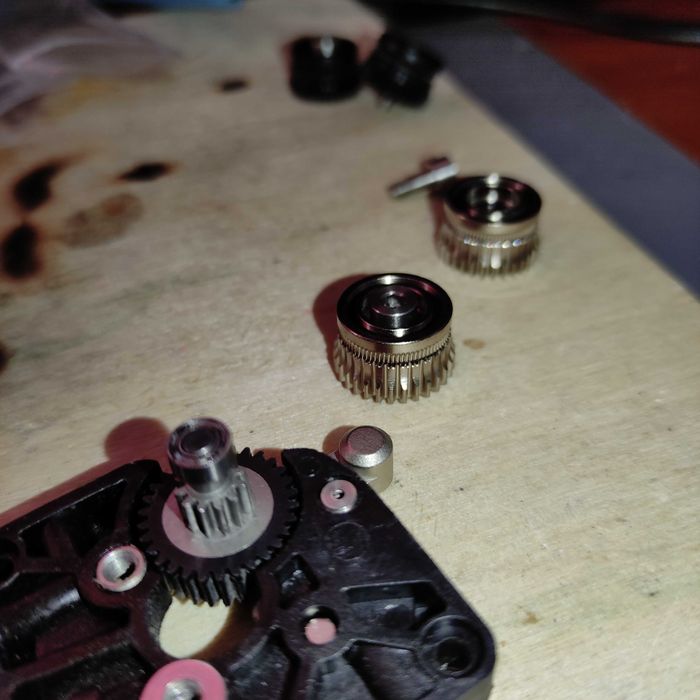 Екструдер до 3D принтера Creality K1/K1C/K1 MAX нові металеві шестерні
