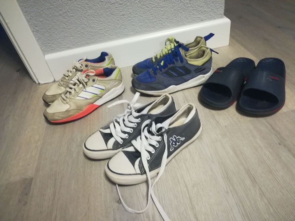 Adidas 37 , kappa zestaw 4 par butów