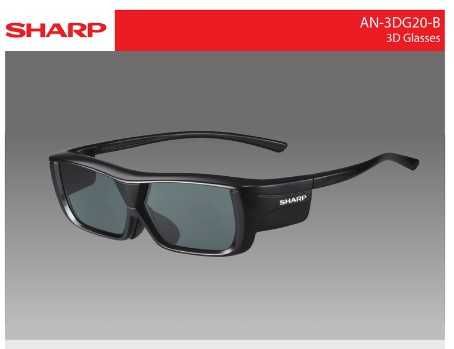 Активні 3D-окуляри Sharp TV. 2 пари.