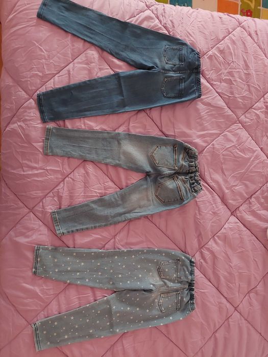 Jeans de menina tamanho 3/4