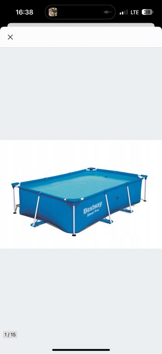 Basen stelażowy bestway 259x170x61 z pompą