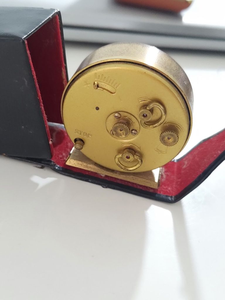 Budzik Vintage kopp mechaniczny nakręcany germany kieszonkowy podrozny
