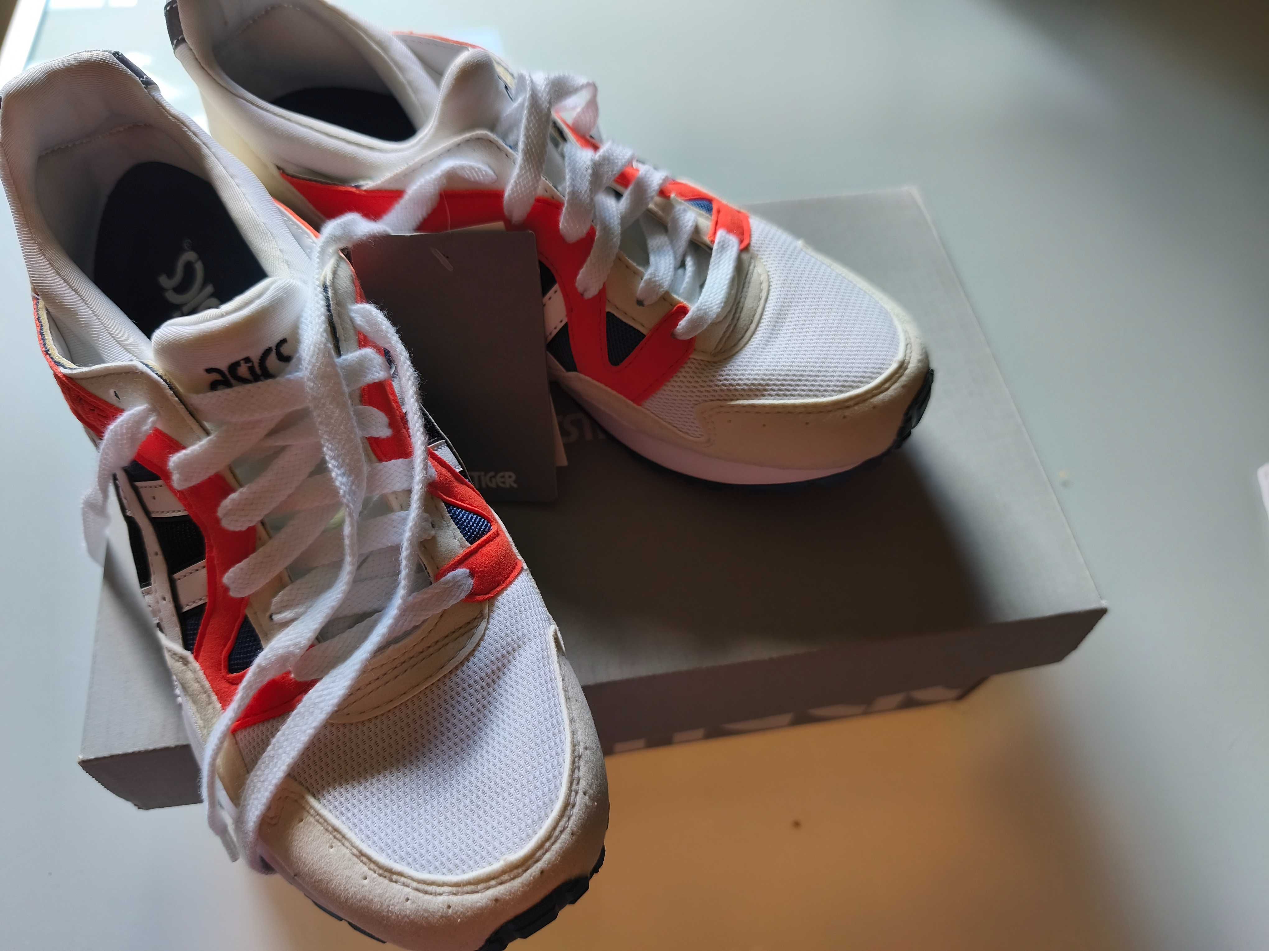 asics GEL LYTE V biało pomarańczowe NOWE okazja