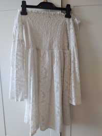 Biała sukienka koronkowa River Island 10 komunia 146/152 gratis