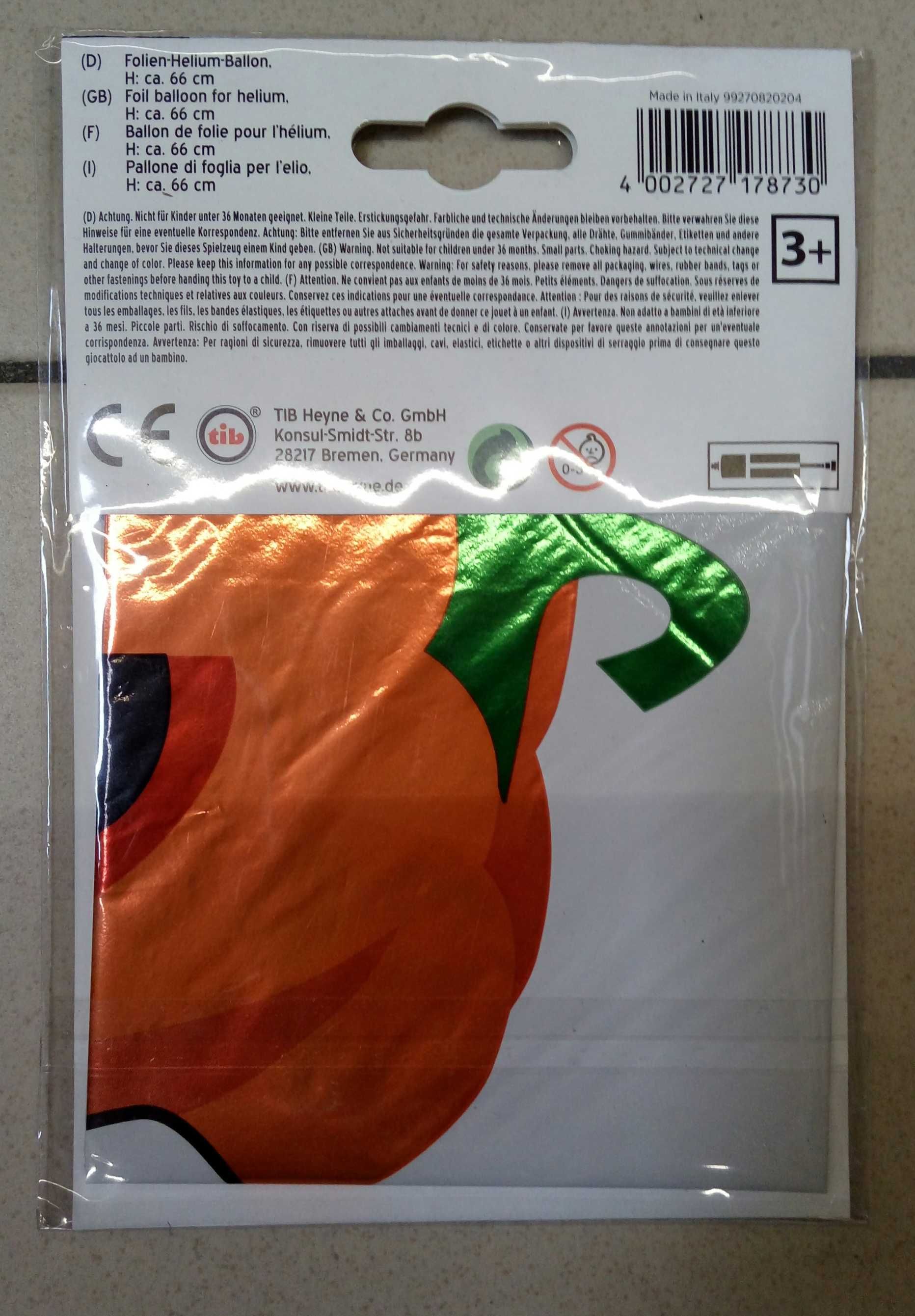 Balon z folii aluminiowej. Duszek