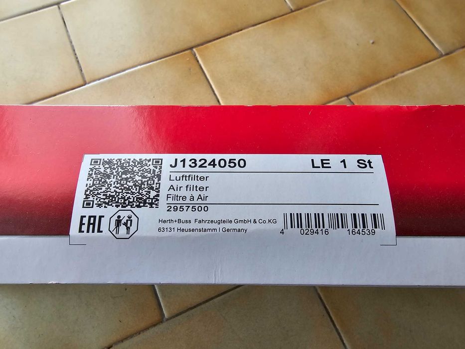 Filtro Ar HERTH+BUSS JAKOPARTS Honda Accord 2.2 i-CTDi