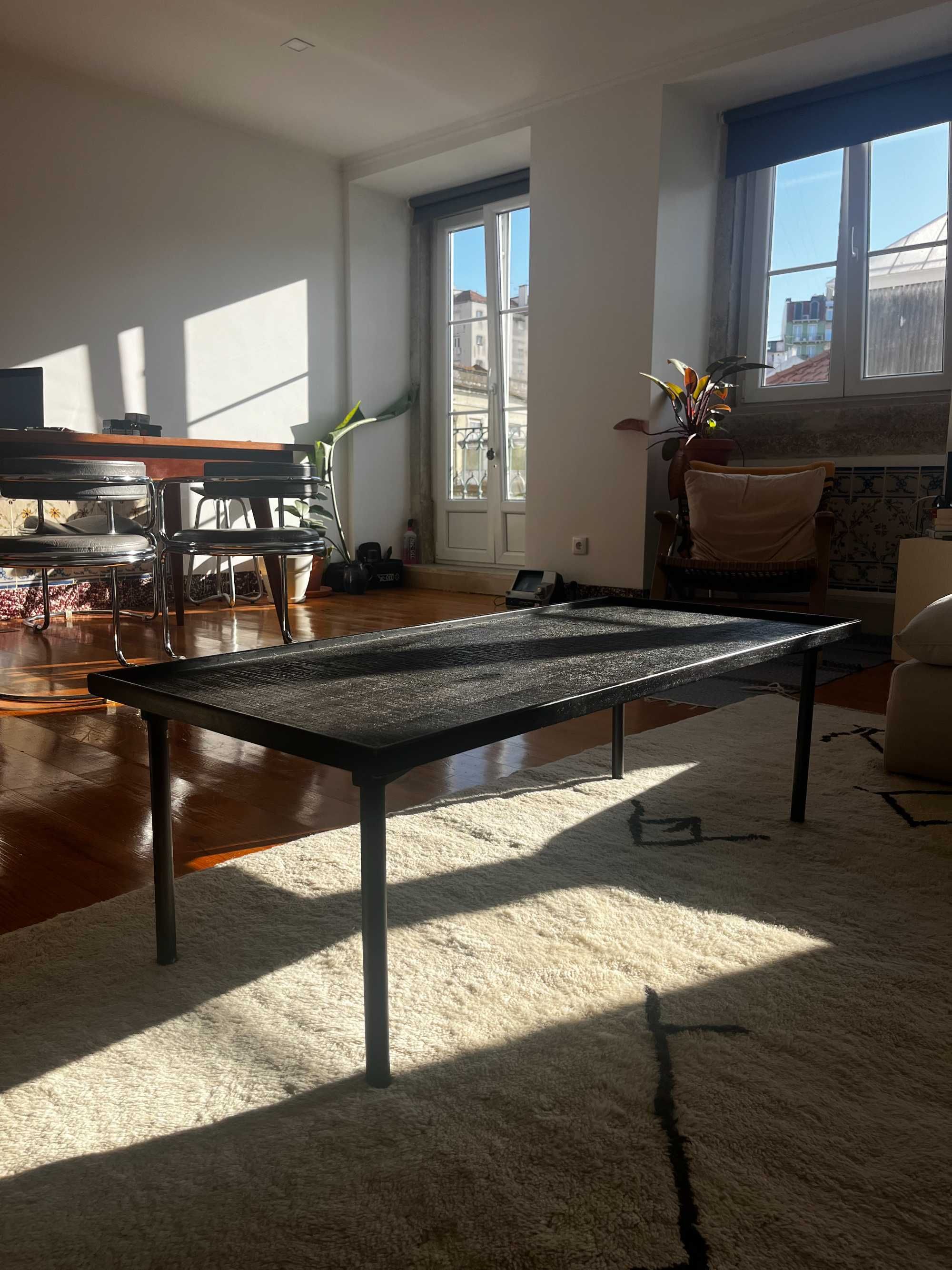 Mesa de Centro Retangular em Madeira Escura Zara Home