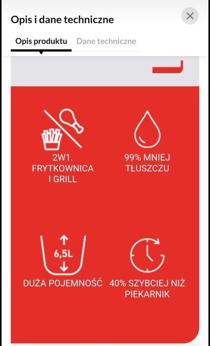 Frytkownica/Grill Tefal NOWY