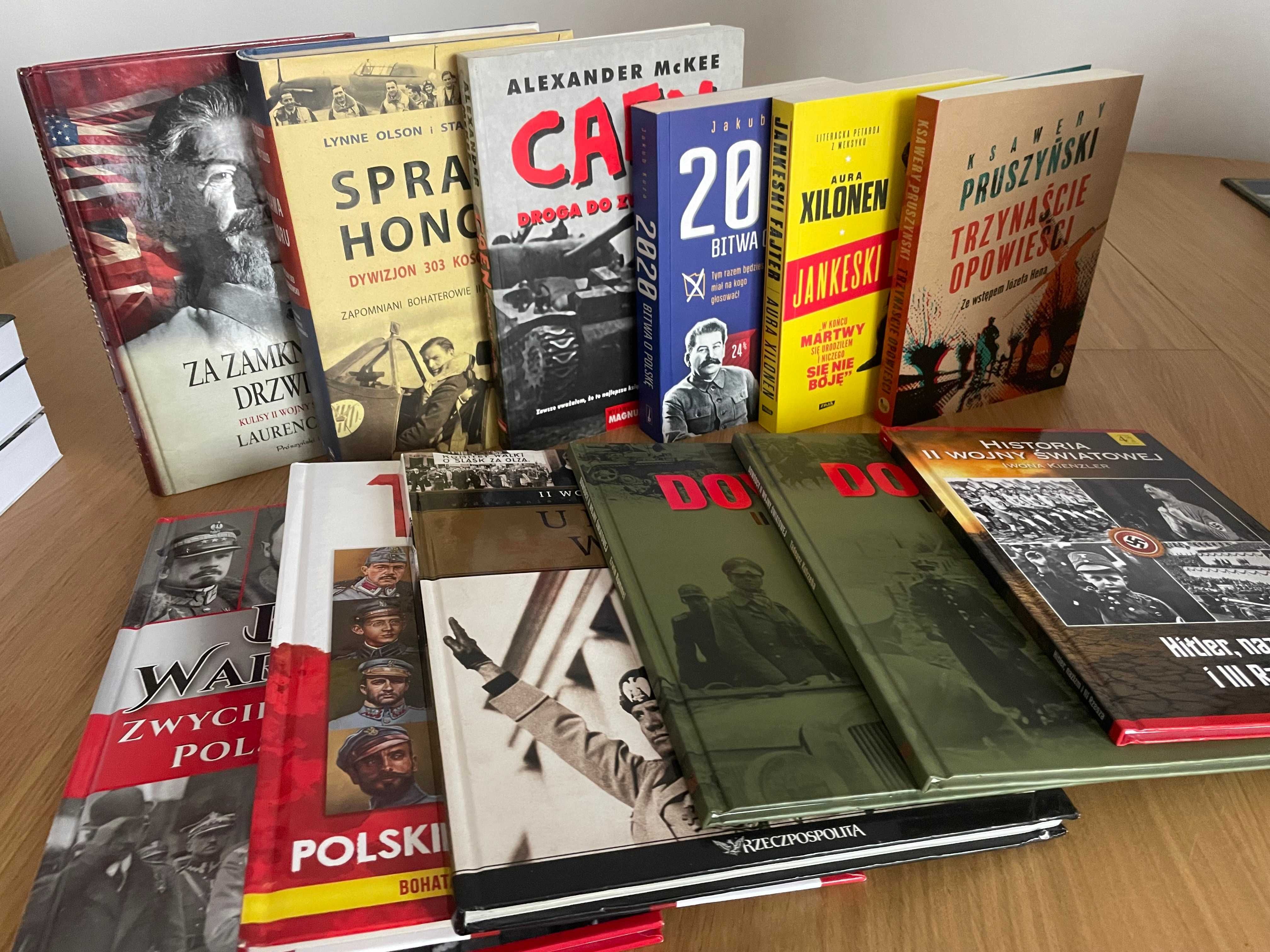 Zestaw książek o tematyce wojskowej , militarne