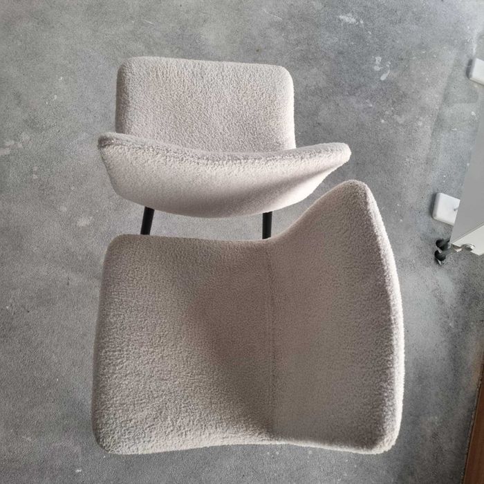 Krzesła tkanina boucle