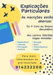 Explicações particulares 2ª fase exames nacionais (9° ano, secundário)