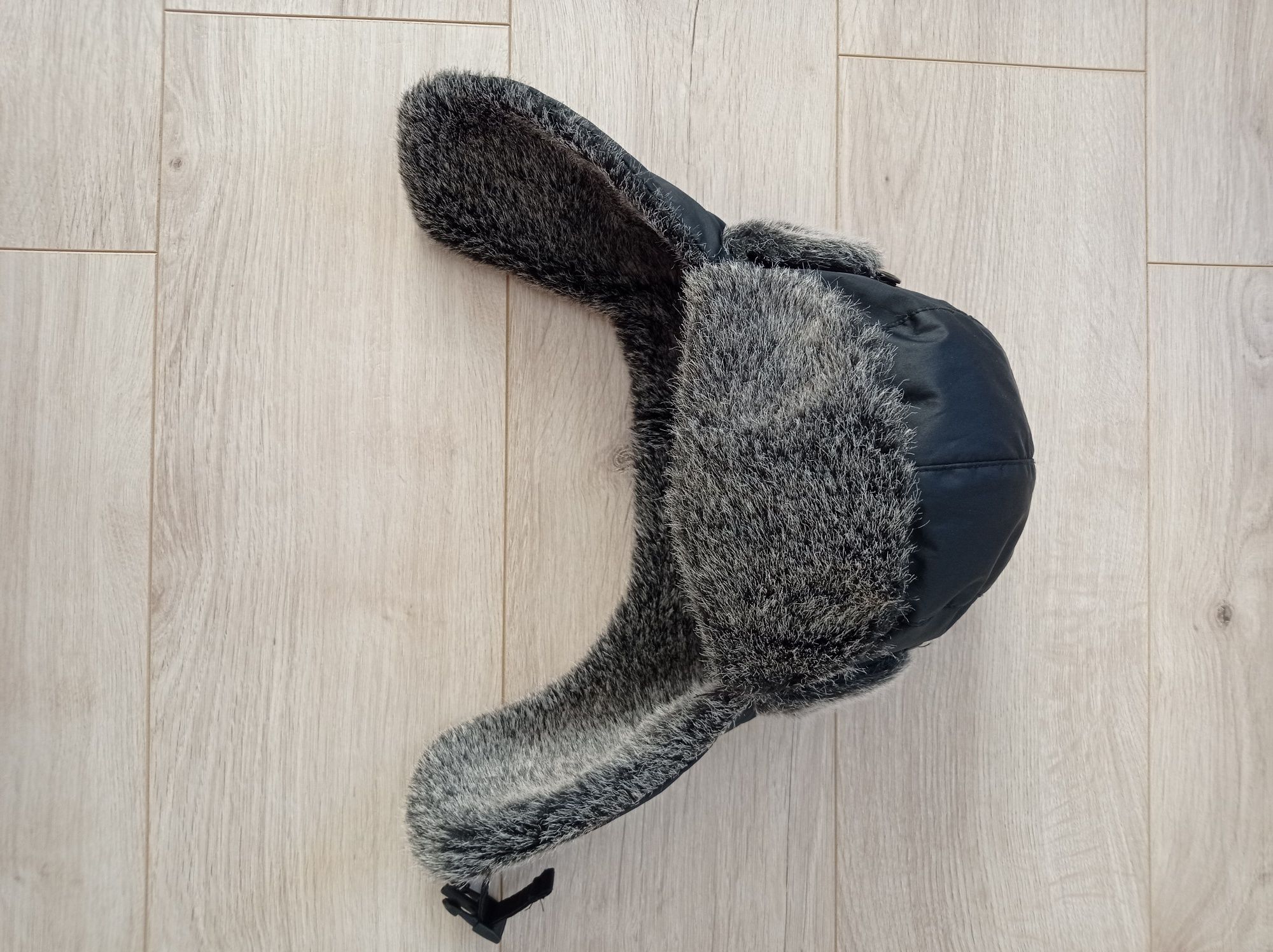 Czapka pilotka z wełną r.54, 5-8 lat