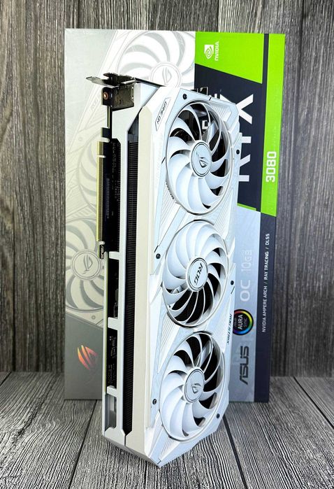 Видеокарта ASUS ROG Strix RTX 3080 White Edition 1 шт. USED!