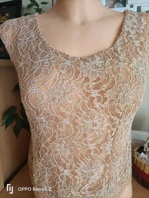 Tunika z crop-topem /elegancka roz.36-38