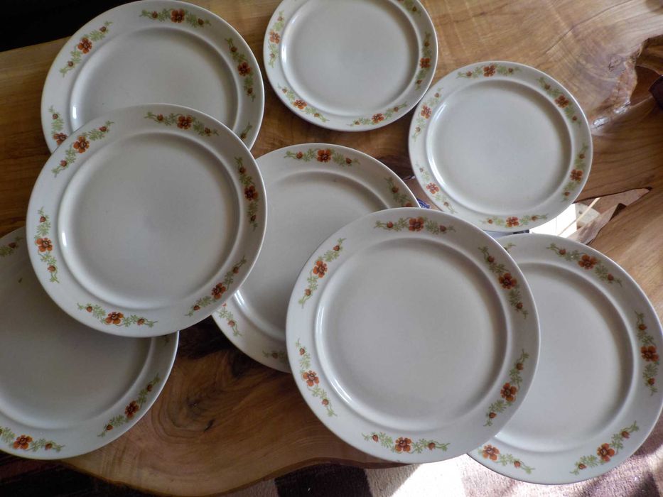 talerze z pruszkowa porcelit płytkie