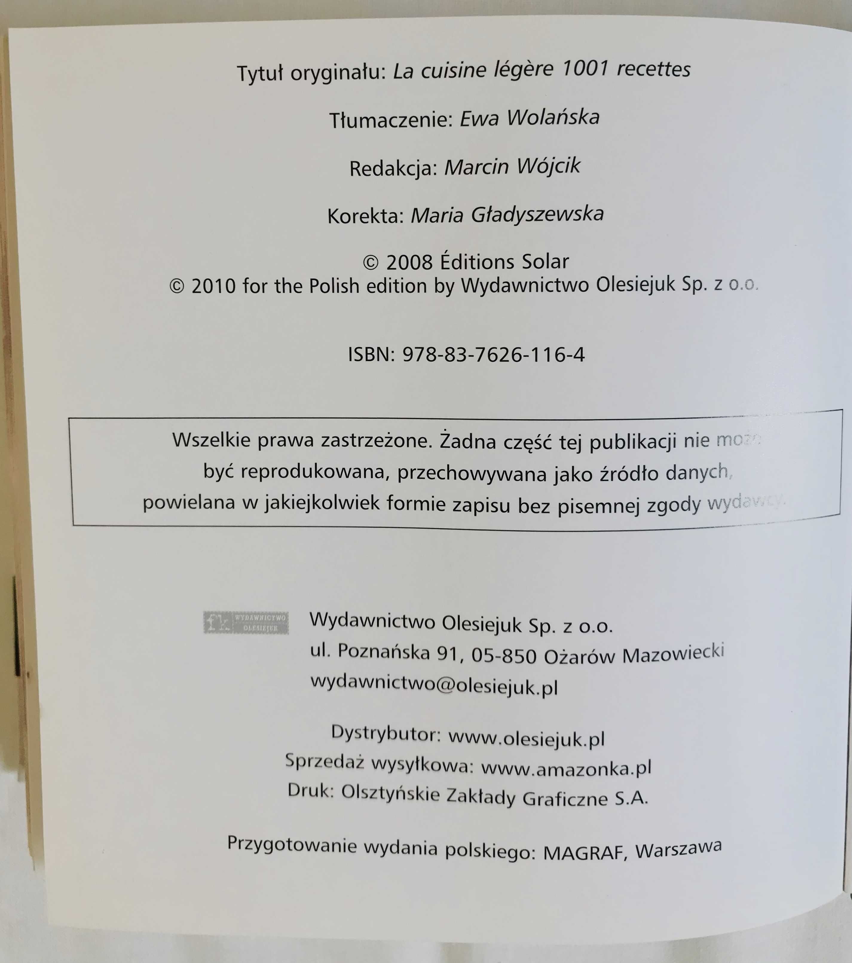 kuchnia dietetyczna 1001 przepisów kulinarna przepisy dieta