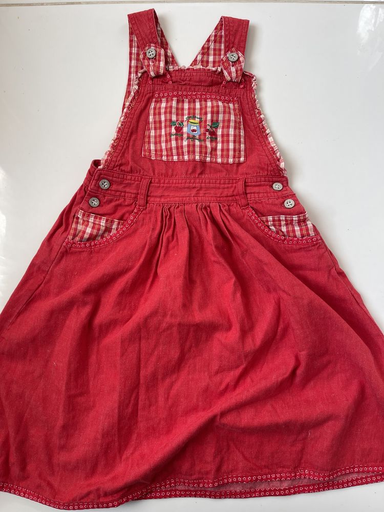 Детское платье для девочки кожзам 122р черное серое красное сарафан