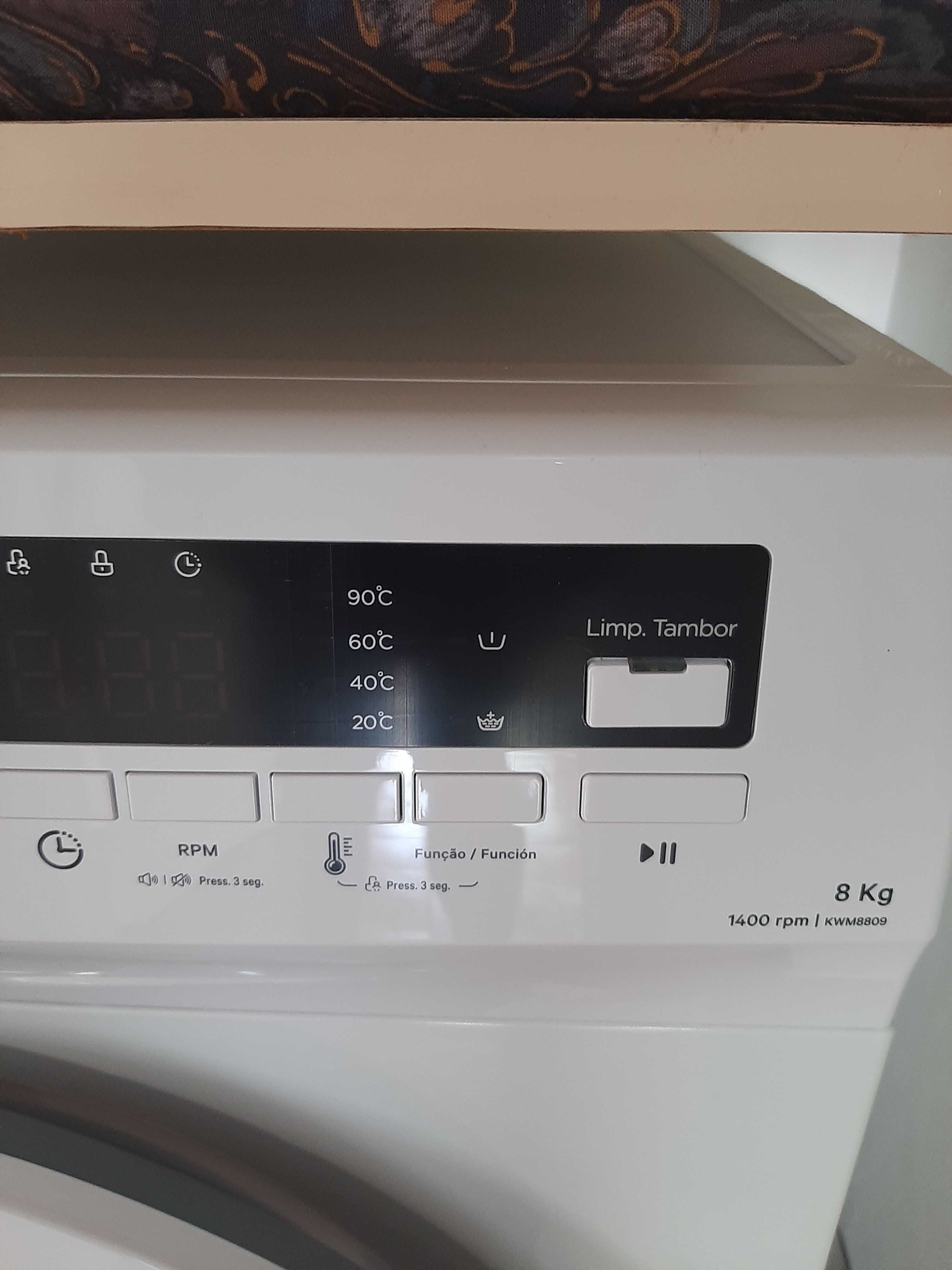 Máquina de Lavar Roupa KUNFT KWM8809 (8 kg - 1400 rpm COM GARANTIA