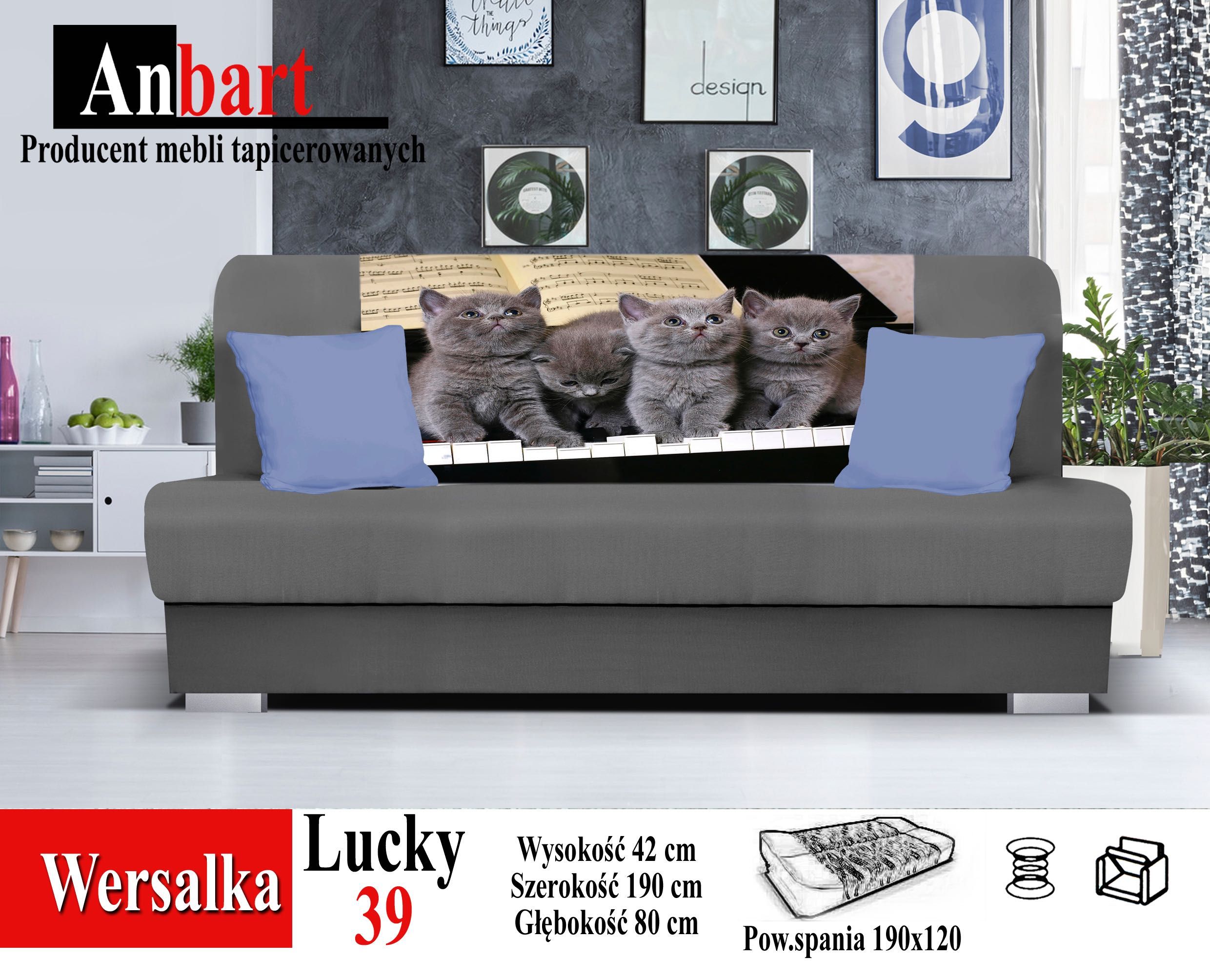 Wersalka, sofa, kanapa, łóżko, leżanka rozkładana, HIT, PROMOCJA