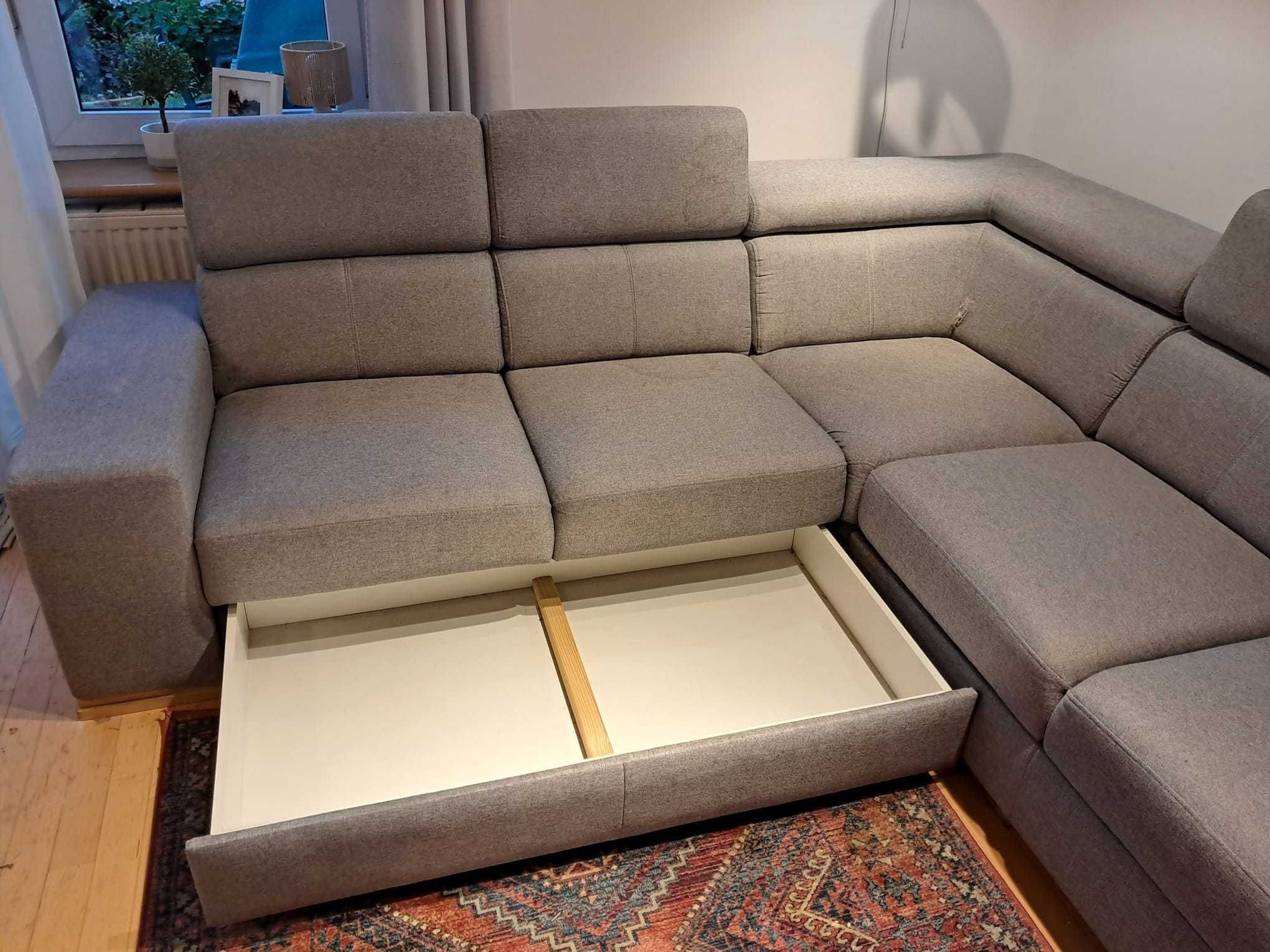 Narożnik sofa z funkcją spania