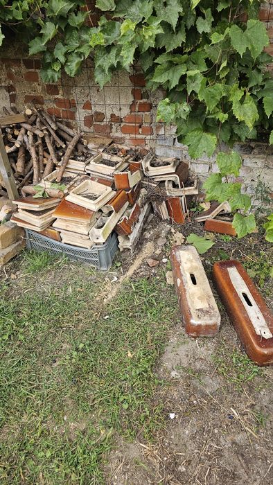 Kafle do pieca po demontażu