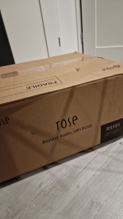 Rose RS151 czarny odtwarzacz strumieniowy HiFi streamer