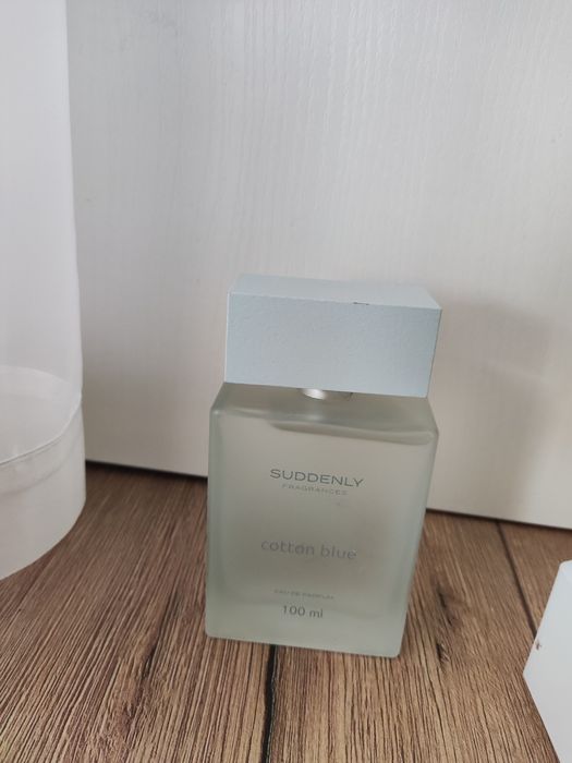 Dwie wody perfumowane Suddenly Fragrances Cotton Blue EDP i glantier
