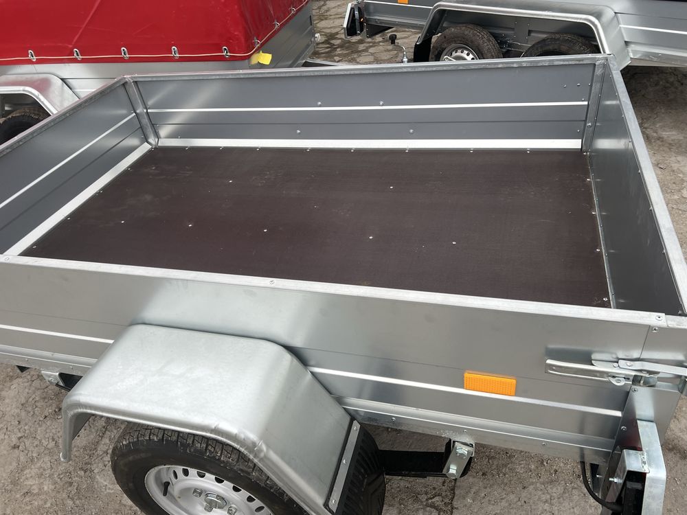 Przyczepa lekka kat B Rydwan z resorem mocna   1 os 1.95x1.25m
