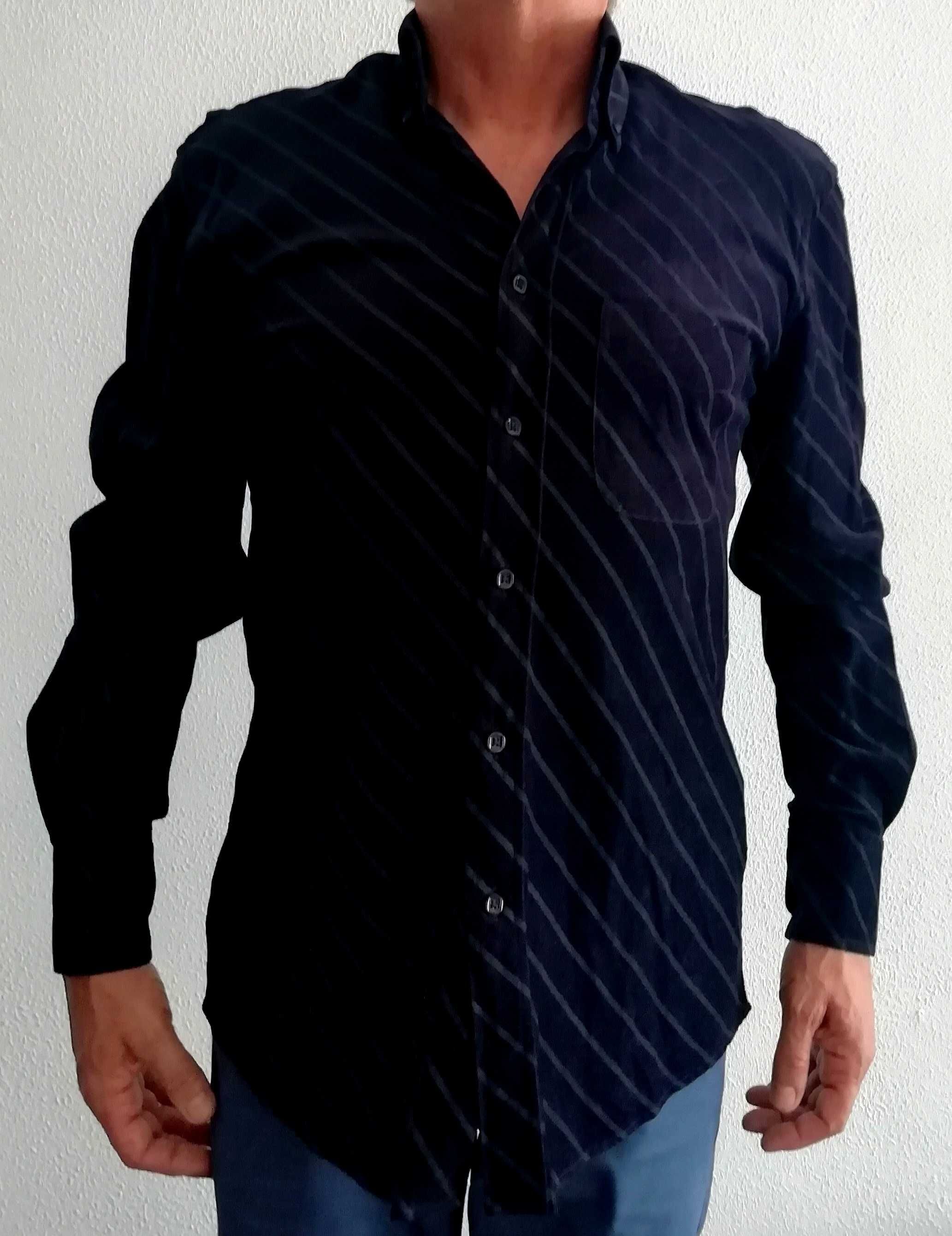 Camisa homem Cortefiel de manga comprida Corduroy Collection - Tam M