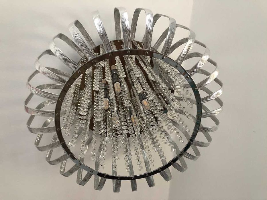 Lampa z kryształami led agata meble