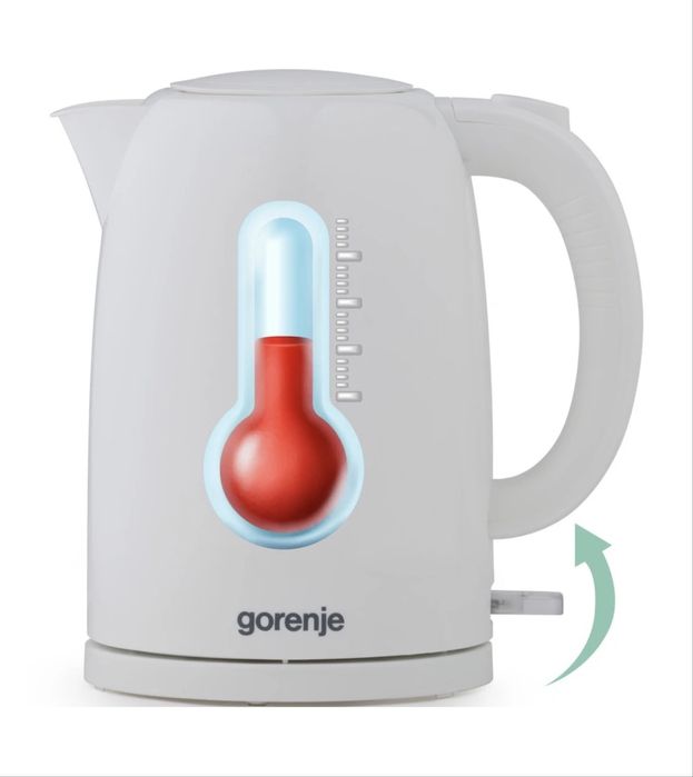 Електрочайник GORENJE K17W White (KEP1000-GS)