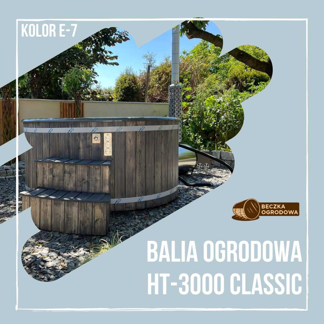 Balia ogrodowa hydromasaż jacuzzi ogrodowe balia hot tub