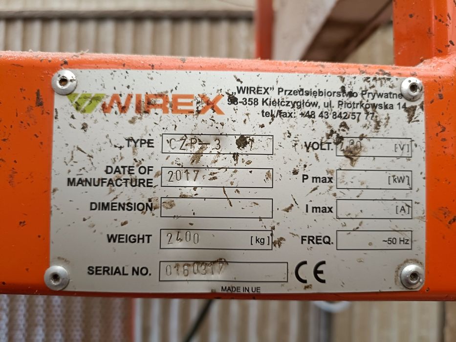 Trak taśmowy CZ - 3 Wirex powiększony prześwit