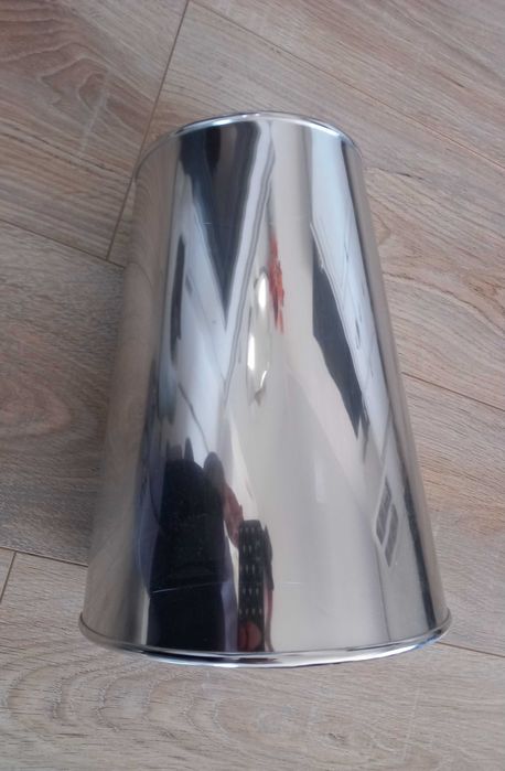 Abażur lustrzany chrom do lampy stojącej srebrny