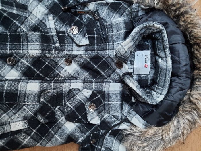 kutka plaszczyk ocieplany dla chlopca