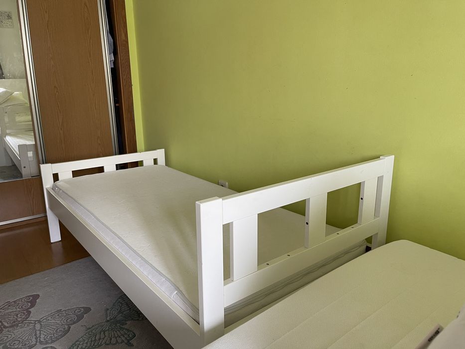 2 camas Ikea KRITTER + 2 colchões